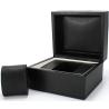 Buy cheap Stamped Finish Black Mens Leather Watch Box With Logo OEM ODM Available from wholesalers