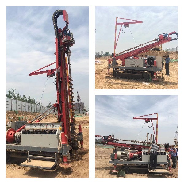 100-120 m Low-Cost Crawler Type Anchor Drilling Rig for Complex Deep Foundation in Kyrgyzstan