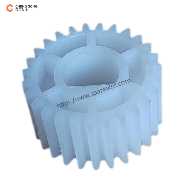 Main Motor Gear 27T ATM Spare Parts For NCR S2 Presenter White Replacement Parts