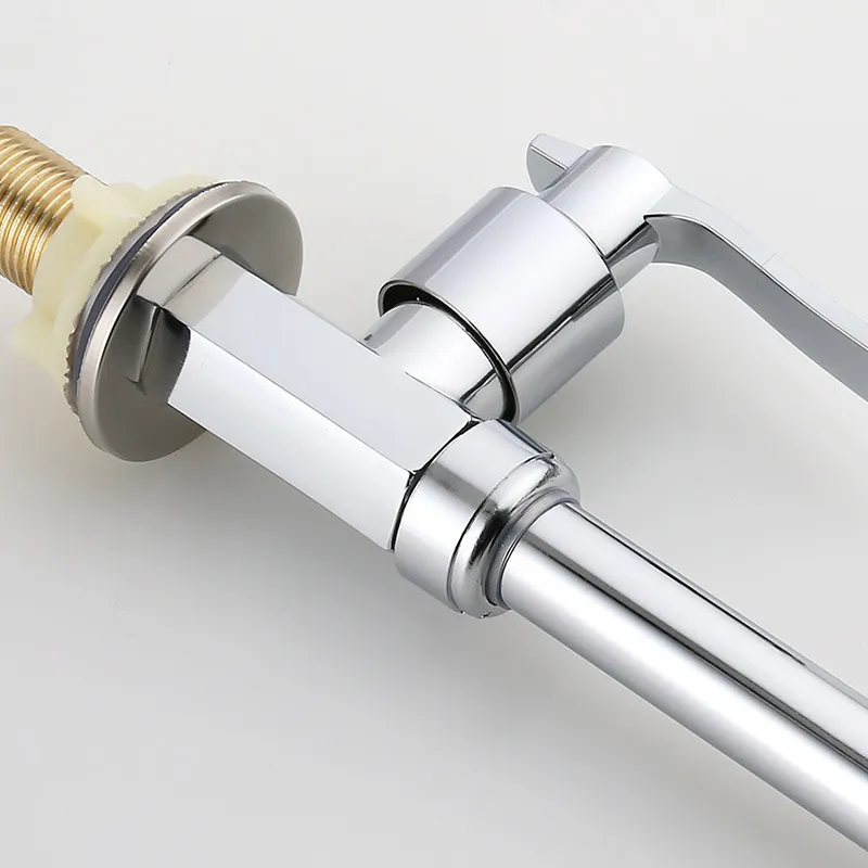 Brushed Modern Silver Black Gold Zinc Flexible Pull Out Down Kitchen Mixer Tap Sink Faucet