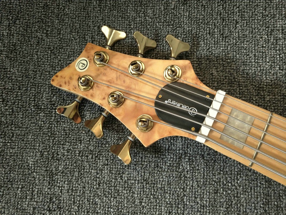 6 Strings Electric Bass Guitar Maple Body Active pickups Bass Guitar Music instruments