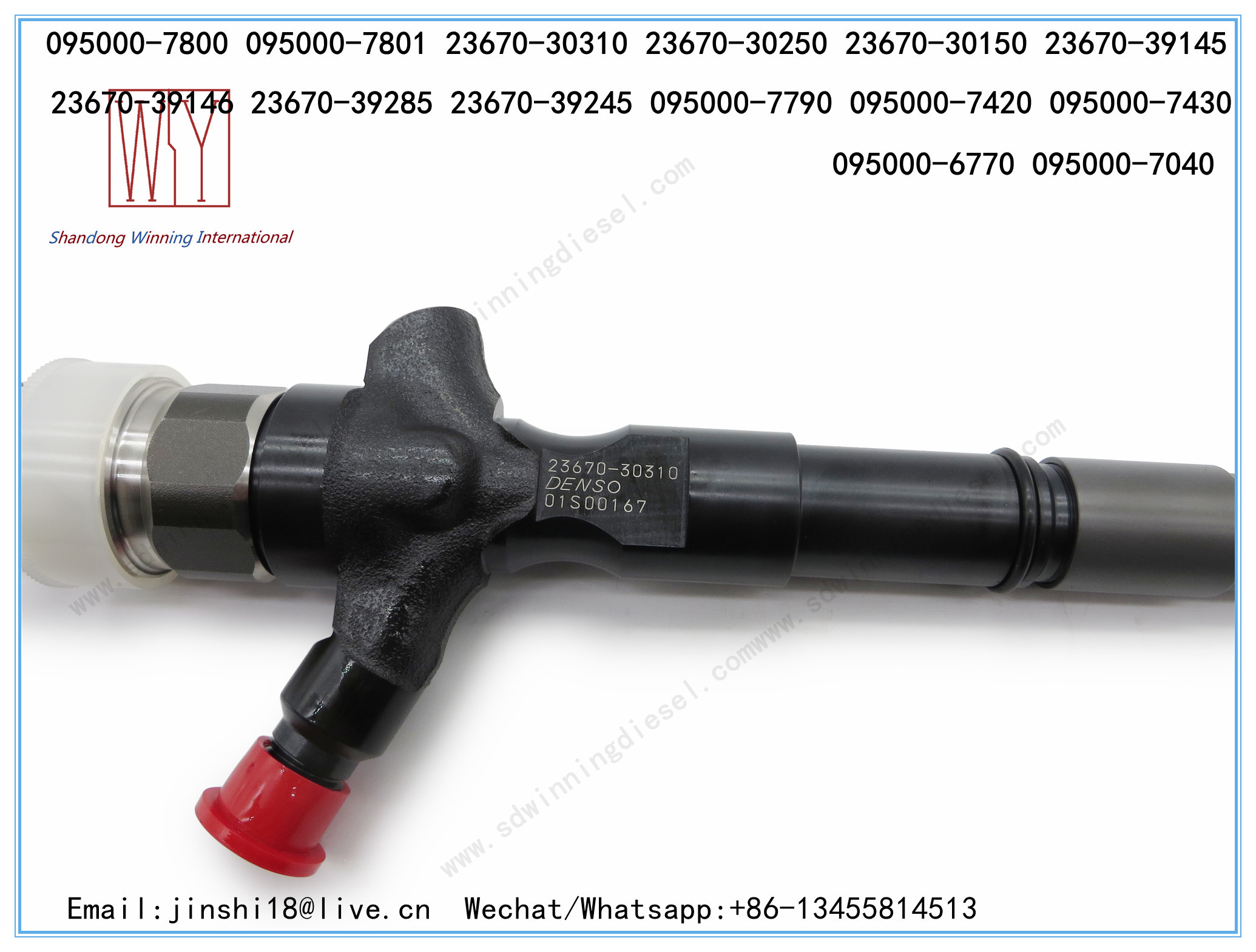 DENSO GENUINE AND BRAND NEW DIESEL FUEL INJECTOR 095000-7800, 095000-7801, 23670-30310, 23670-30250, 23670-30150, 23670-