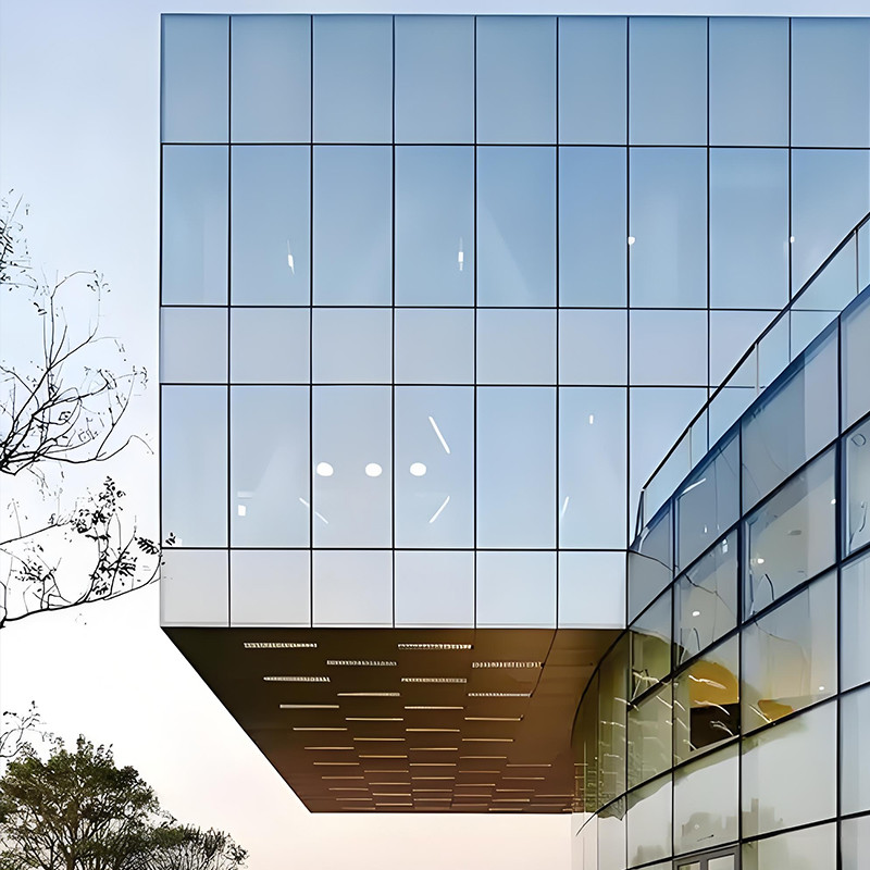 Building Frame Curtain Wall Customized Size Structurally Glazed Curtain Wall