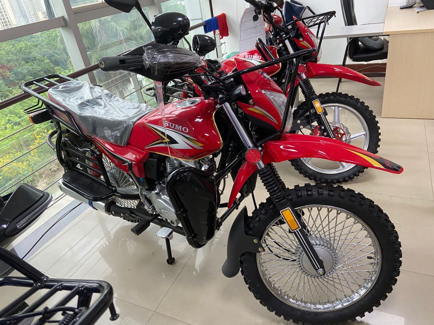 Stylish 4 Stroke Electric Racing Motorcycle 150cc Racing Dirt Bike 200 - 350W