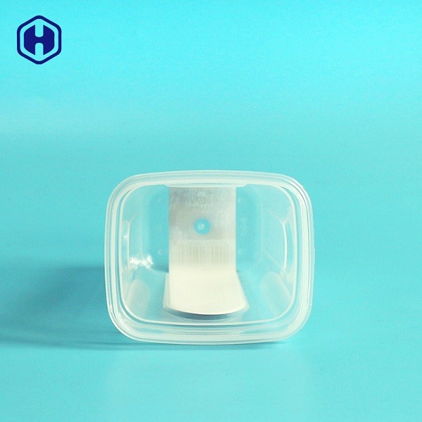 Hot Filling Square Plastic Food Containers Leakage Proof Microwavable