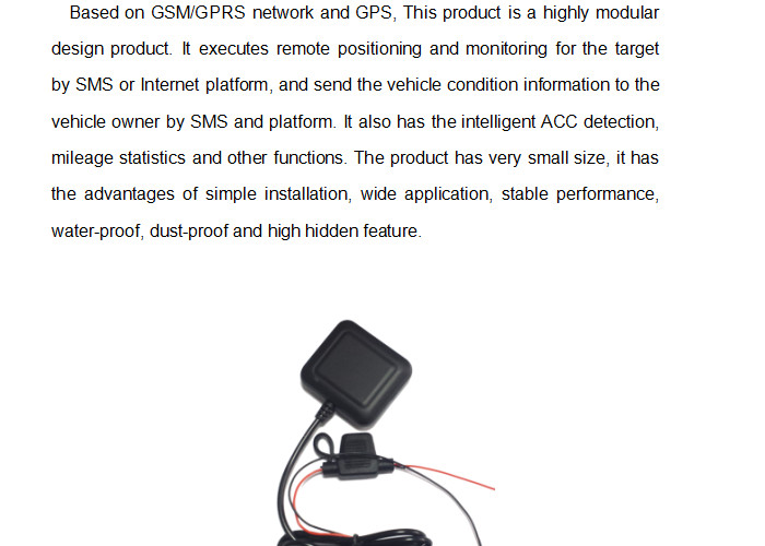 Motorcycle and E - bike Vehicle GPS Tracker GT-1612 GPS Model