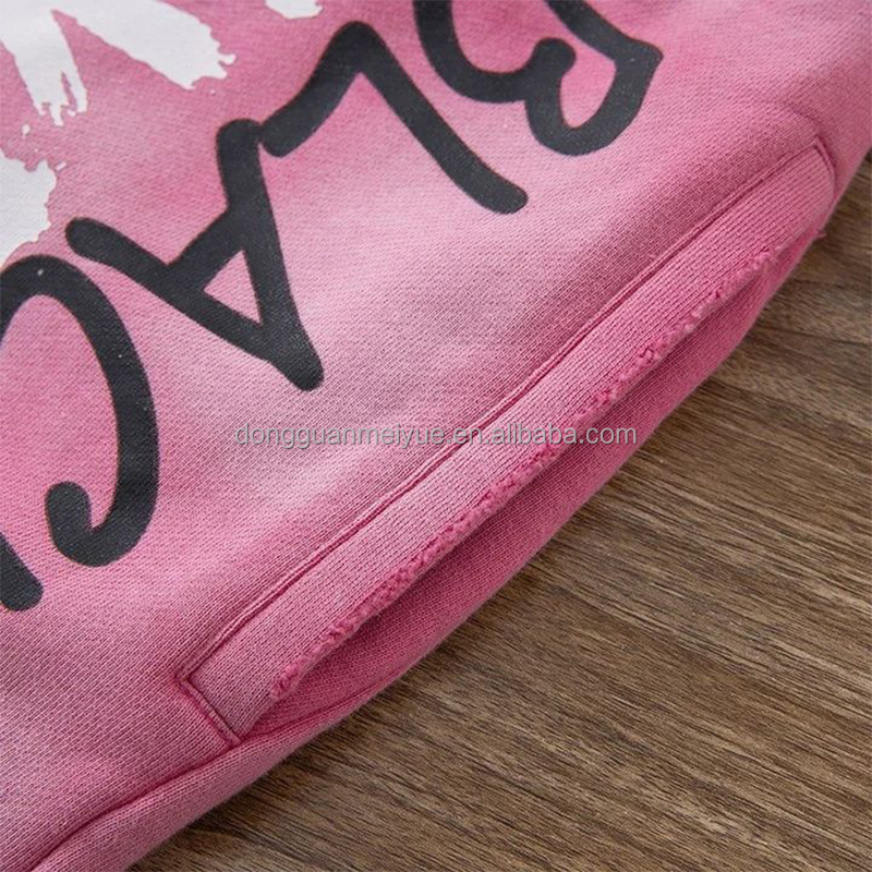 Custom French Terry Gym Shorts Heavyweight 100% Cotton Screen Printing Streetwear Vintage Sun Faded Acid Wash Shorts for Men