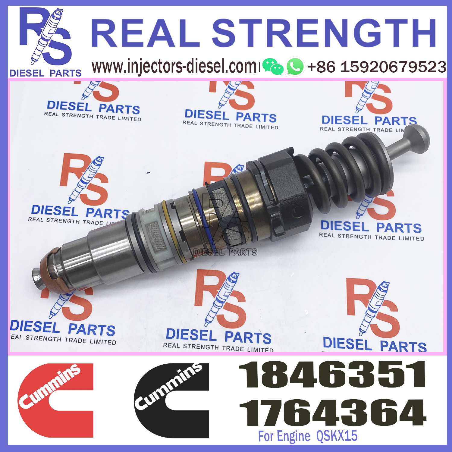 X15 Cummins Diesel Injector 1846351 579253 1731091 579264 For Scania HPI Engine