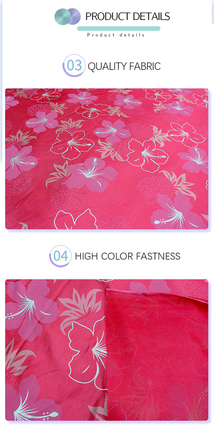 Gold Powder Printed Mattress Quilting Fabric Polyester Warp Knitted Pillow Interior Decoration