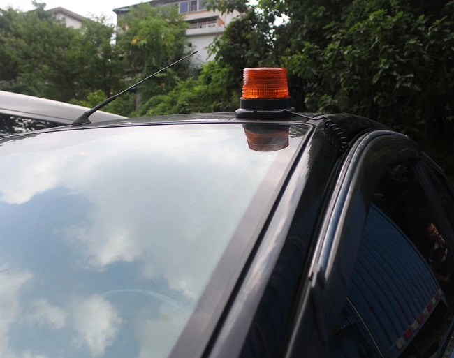 Buzzer Beacon 80V Rotary 5pcs LED Strobe Warning Lights