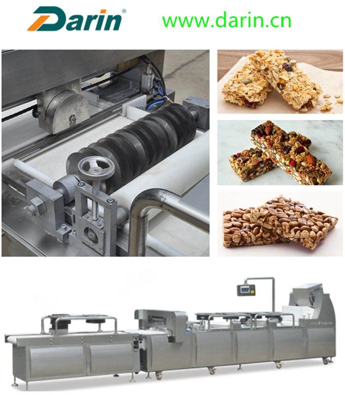 2018 Hot Sale Muesli Bar Cereal Bar Peanut Bar Cutting Making Machine with Siemens PLC made by Darin Machinery