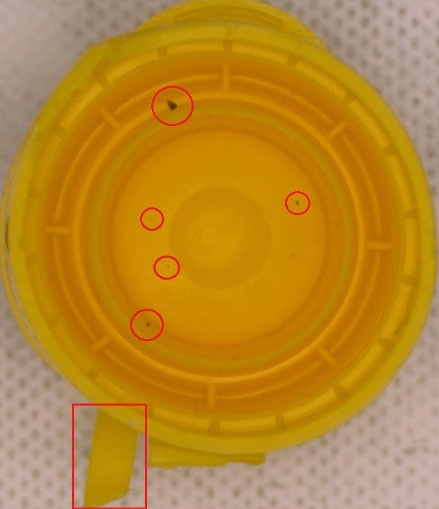 On-line Detector Equipment Cap Inspection System to Check False Accepts