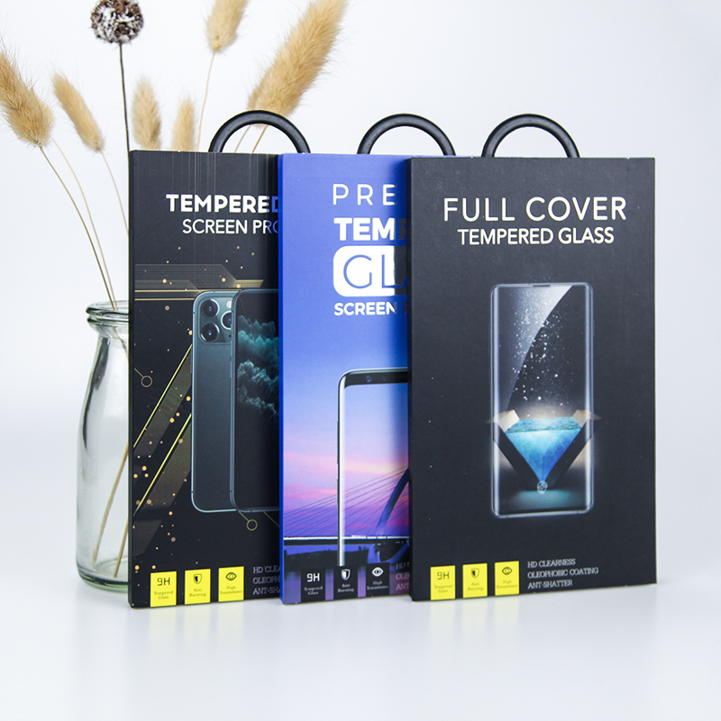Cardboard Phone Screen Protector Custom Packaging Electronics Blister Pack Box