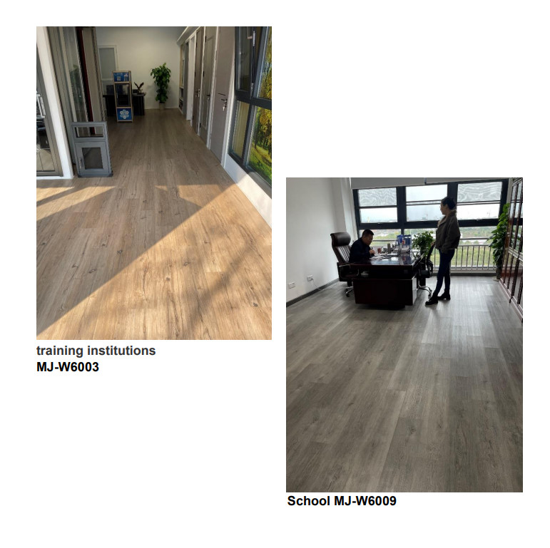 0.55mm Rigid SPC Click Vinyl Anti Slip Termite Proof GKBM JR-W17004