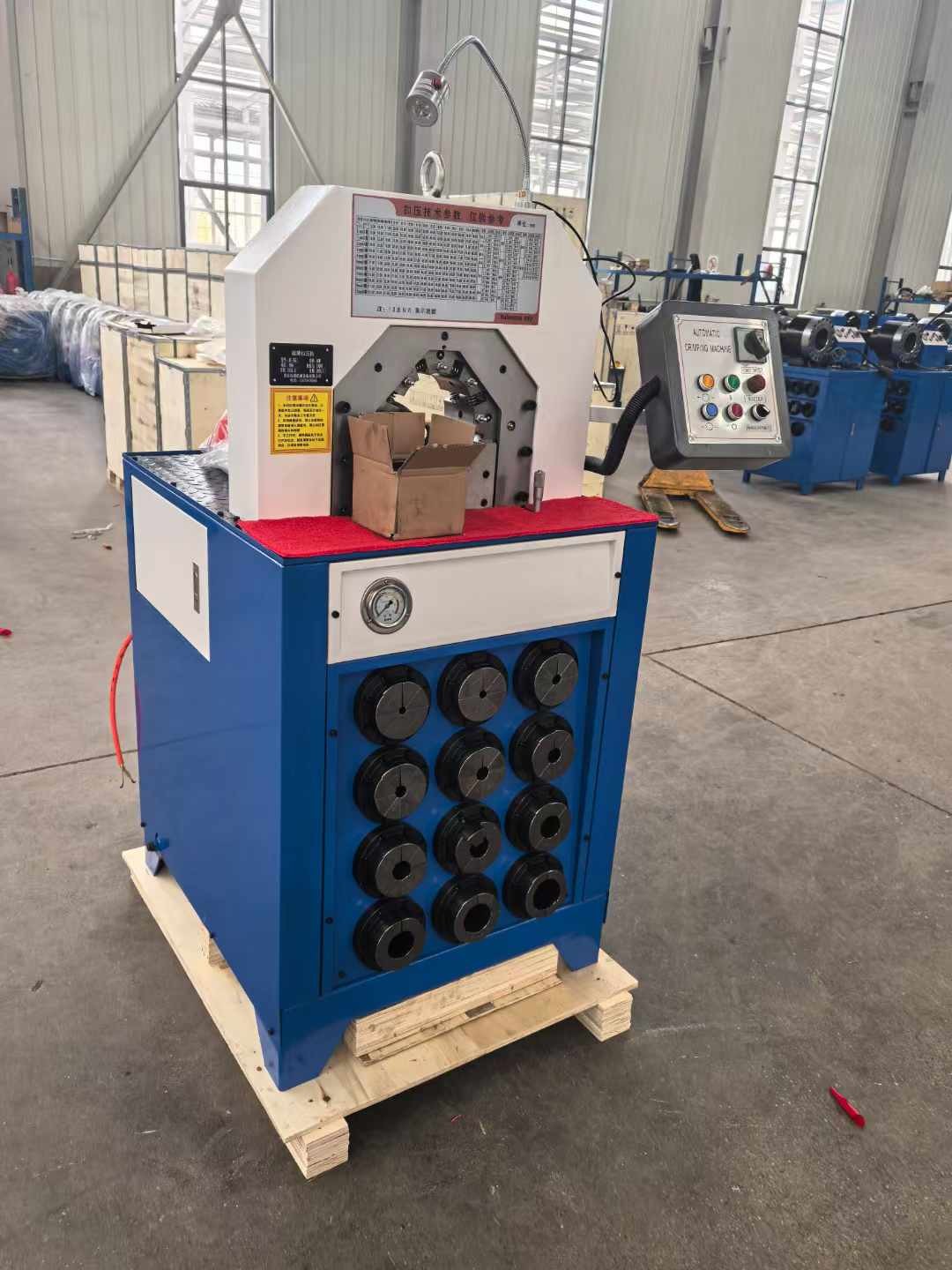 2 Inch Button Control Systerm Hydraulic Hose Pressing Machine With Fast Change Mould Tools