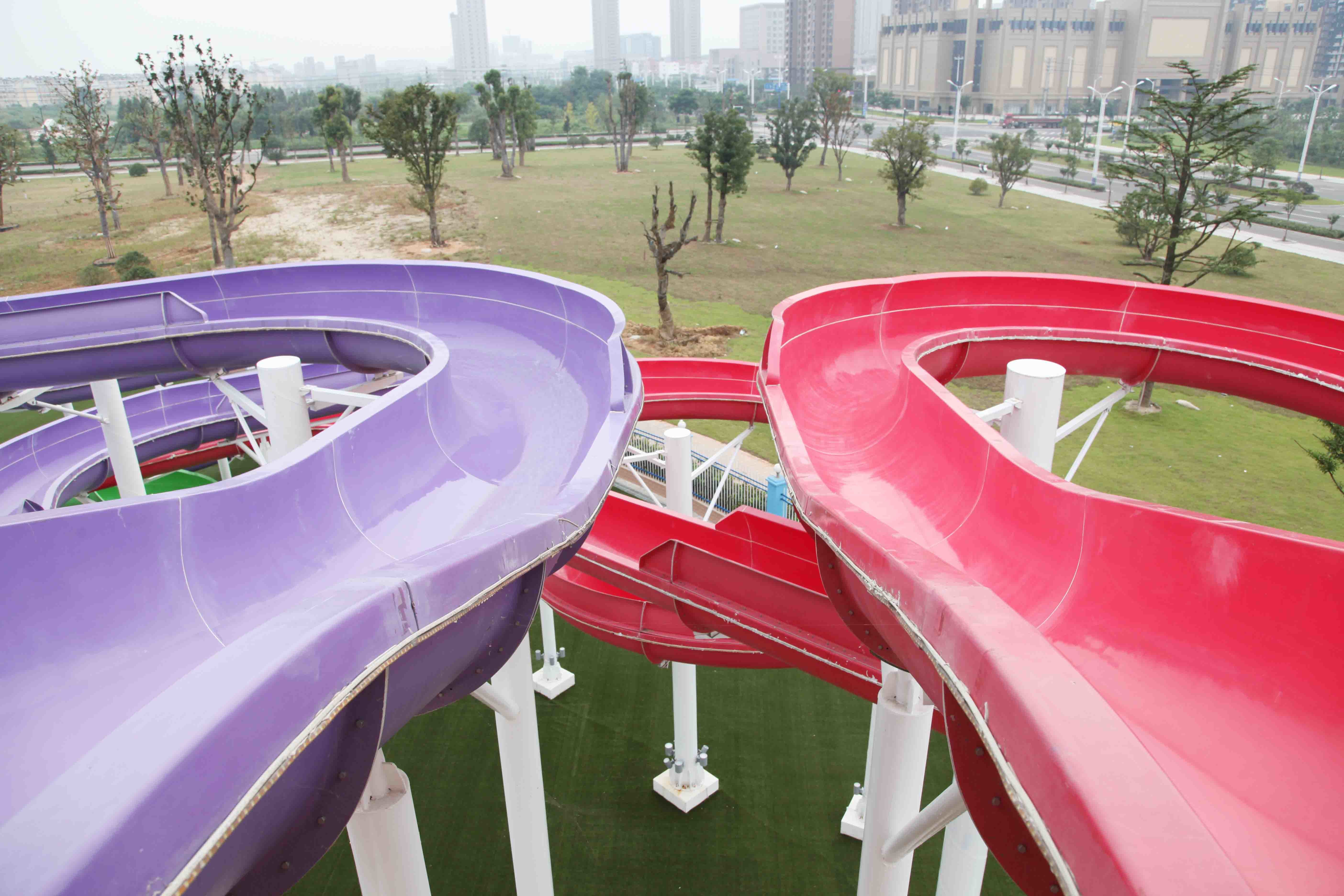 Fun Backyard Custom Water Pool Slides For Family , Amusement Park / Water Park Equipment