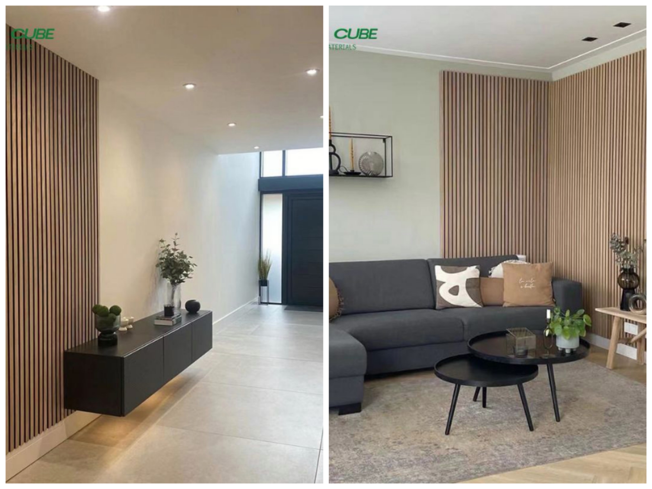 3D Model Design Wood Slat Wall Panels Black Customized For Noise Reduction