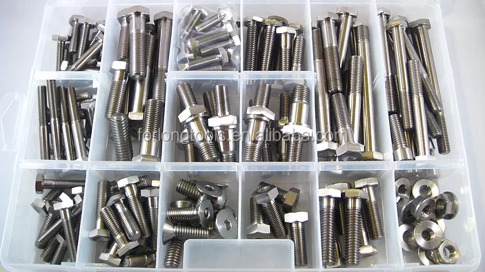 Universal Car Fitment Sprintcar Wingless Titanium 5/16"-24 x 1-1/2" UNF Hex Head Bolt Colorful Option