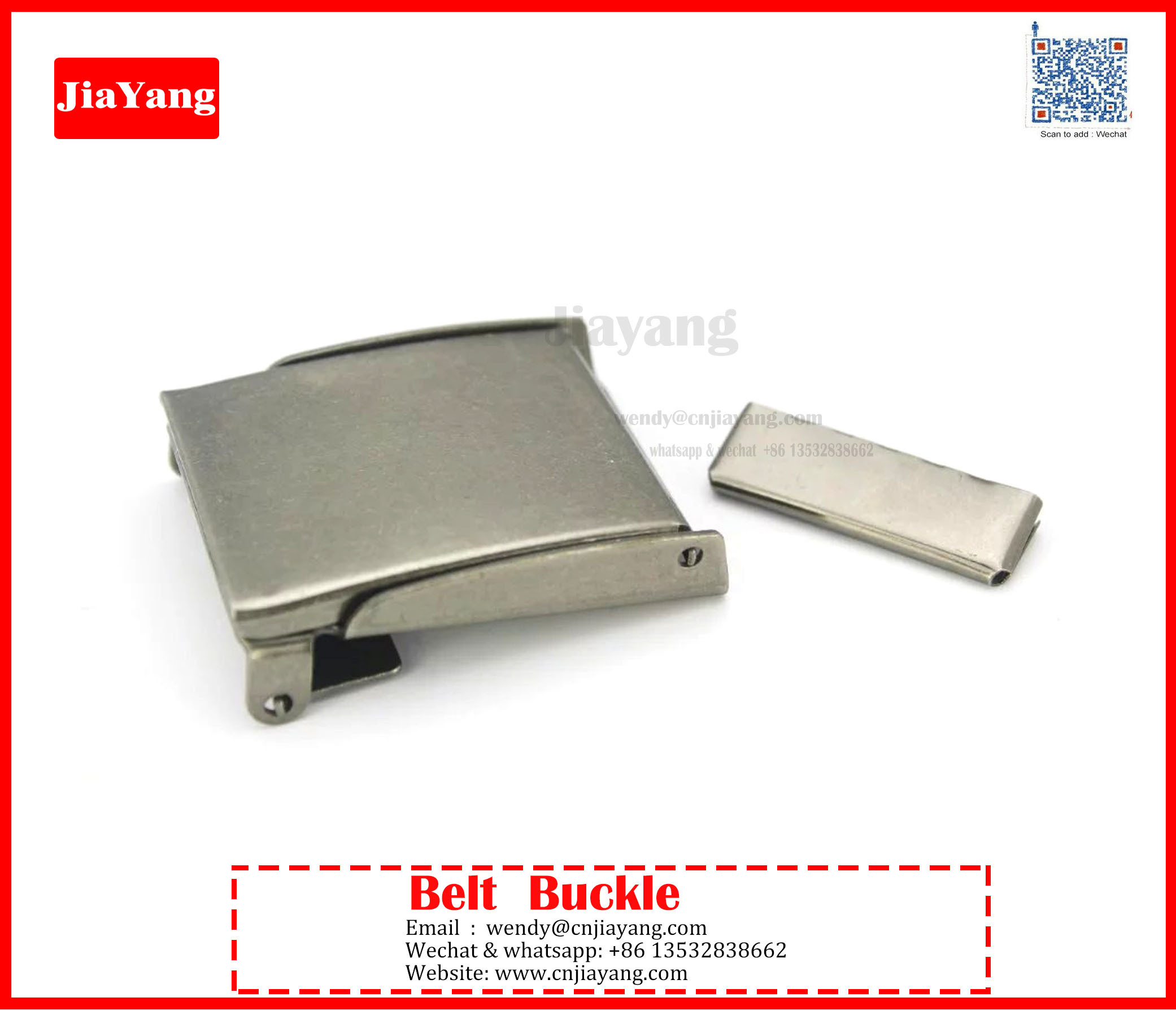 custom prong silver iron metal men belt buckle with embossed logo