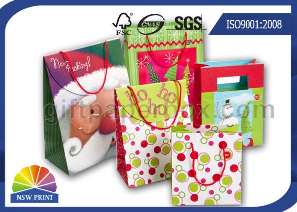 Christmas / Birthday / Festival Wrapping Paper Gift Bag with Customized Logo