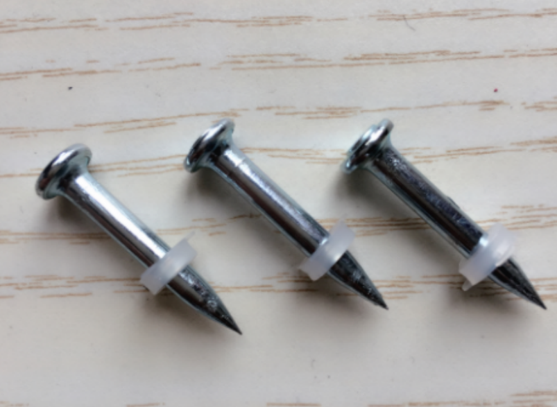 DN/YD DRIVE PINS WITH PLASTIC WASHER CONCRETE NAILS WITH PLASTIC WASHER