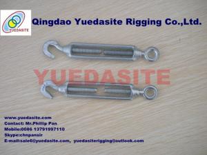 China Commercial Type Turnbuckles with Hook and Eye,zinc plated on sale