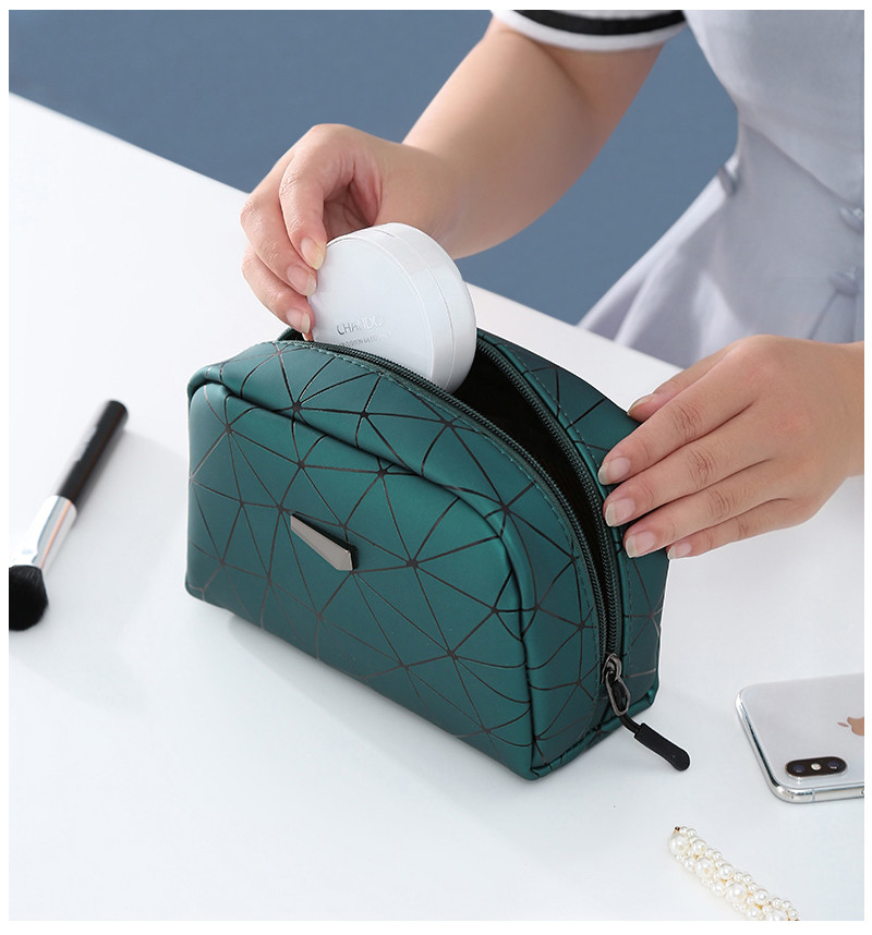 Digital Printing Logo Women PU Makeup Travel Bags