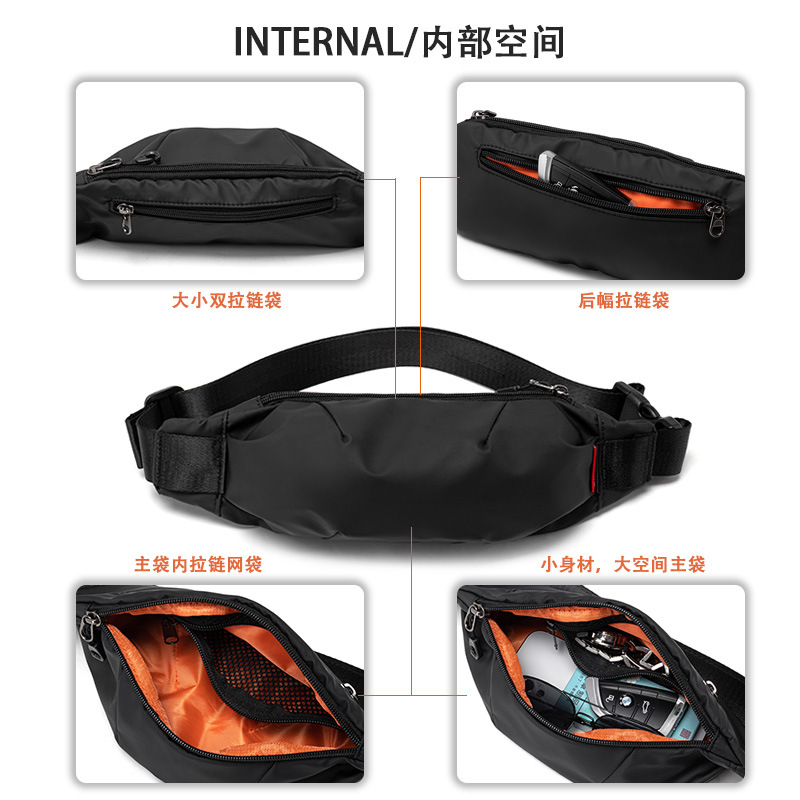 Luxury Fashion Men Chest Bag Man Sling Crossbody Bag New Casual Handbag Travel Phone Bags