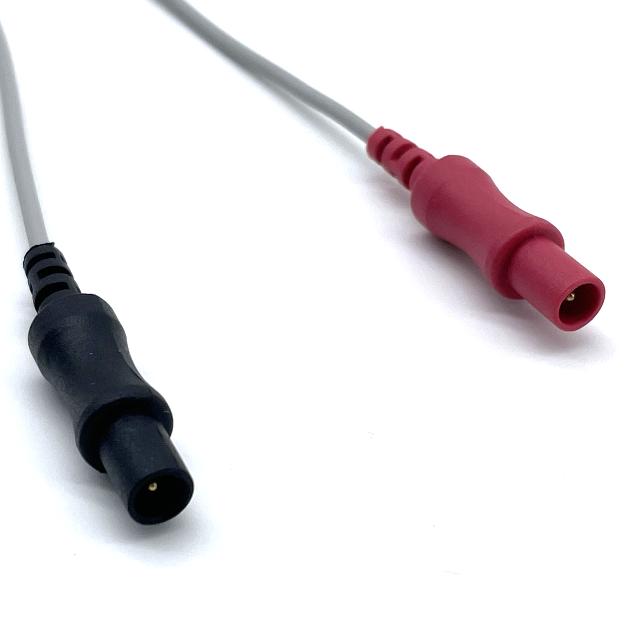 Stainless Right Angle 1B 16 Pin Male Connector Medical Electrode Cable Custom