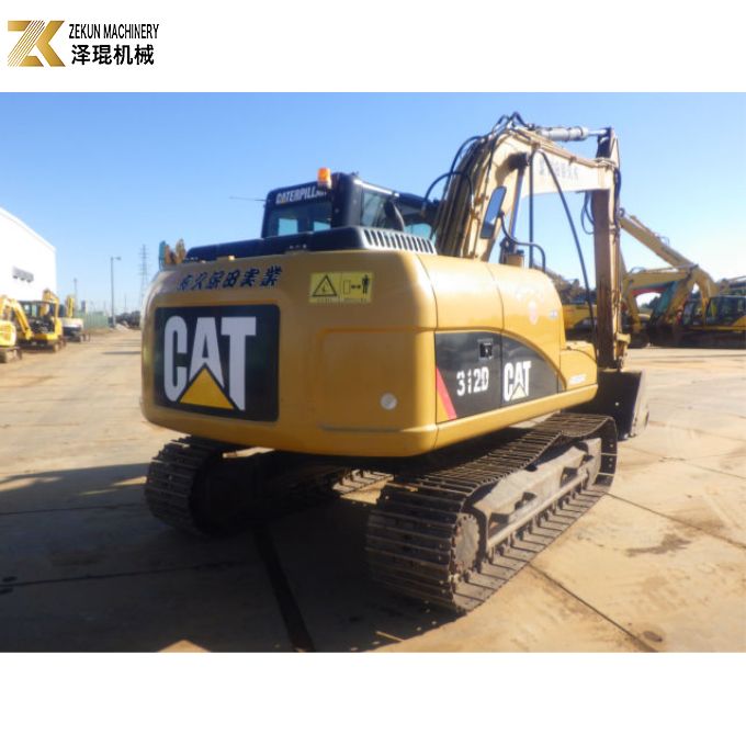 Secondhand 12T CAT 312D Excavator 0.52M3 Used Small Excavator