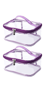 portable clear makeup bag