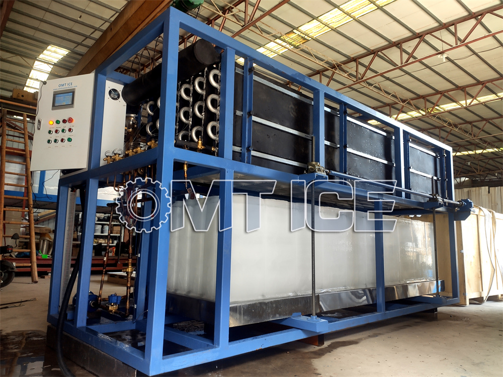 Hygienic Stainless Steel Commercial Ice Block Making Machine Automated