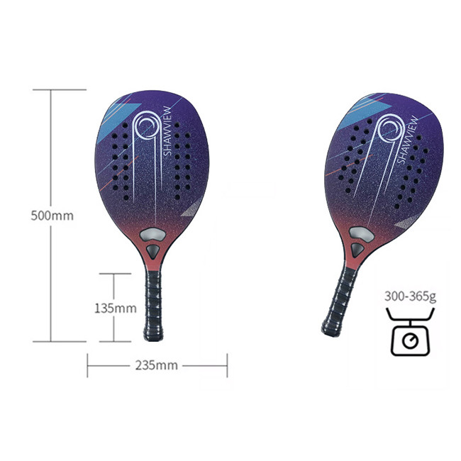 Fiberglass Padel Tennis Bats Raqueta Carbon Fiber Beach Tennis Paddles
