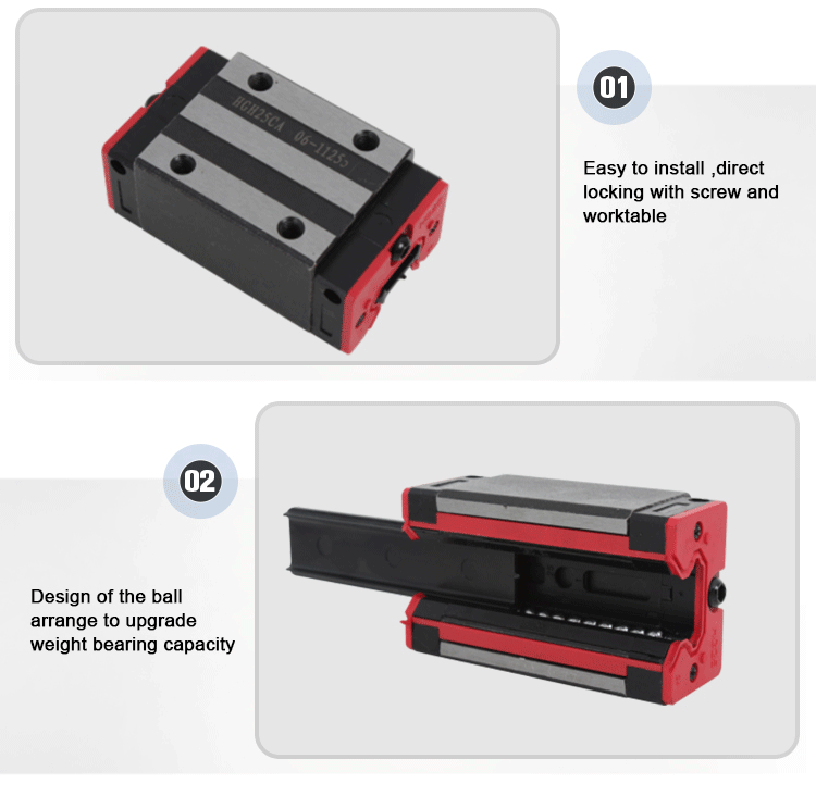Manufacturing Plant Low Noise Aluminum Linear Guide Rail for CNC Machine