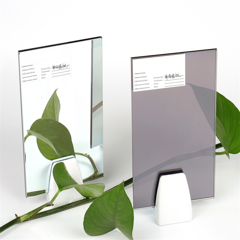 Clear One Way Smooth Edge Coated Mirror Glass For Studio Trial Room