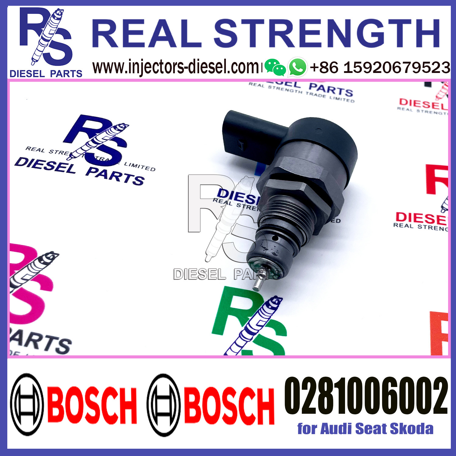 BOSCH Control Valve 0281006002 DRV Regulator Solenoid 0281006002 for Audi Seat Skoda