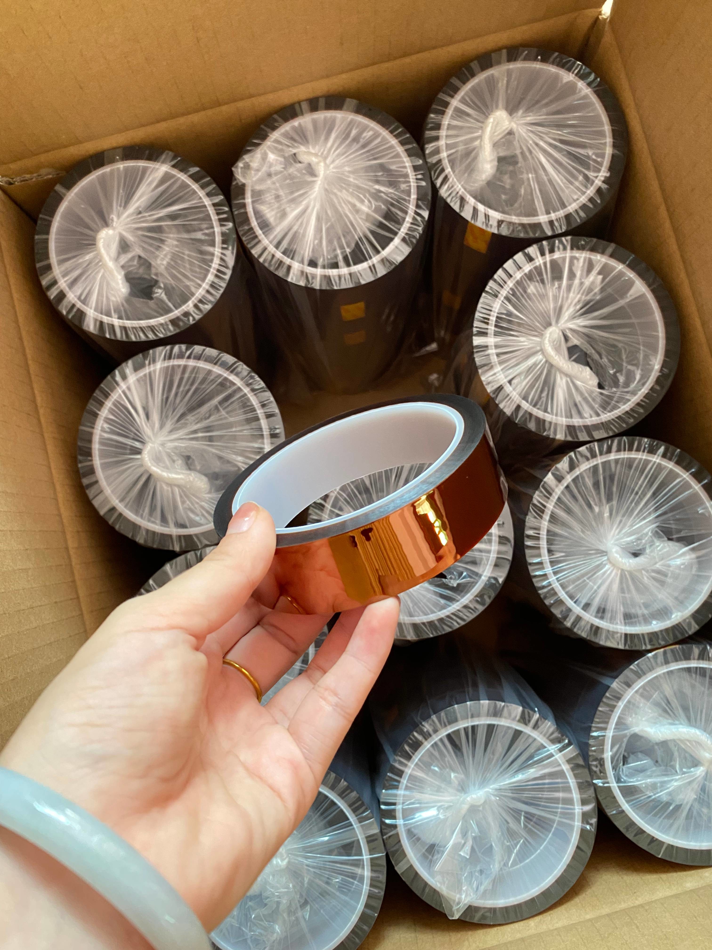 5.5N/25mm Adhesiion Kapton Polyimide Heat Resistant Battery Tape