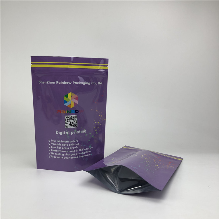 Cookie Plastic Packaging Aluminum Foil Digital Printed Stand Up Pouches Resealable Zip Lock Bags