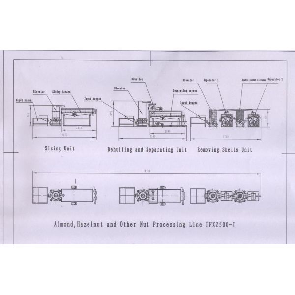 High Efficiency Almond Shell Cracking Machine , Almond Hulling Equipment