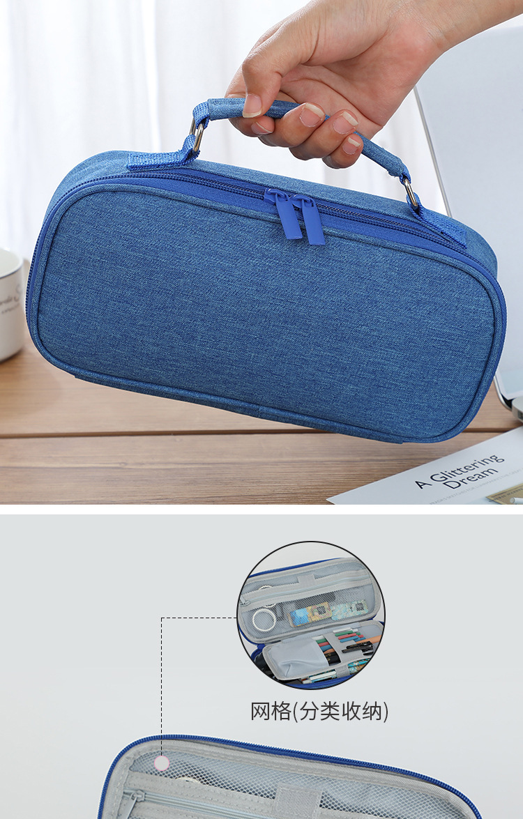 OEM Oxford Large Pencil Case Big Capacity Pencil Pouch for Teen Boys Girls School Students