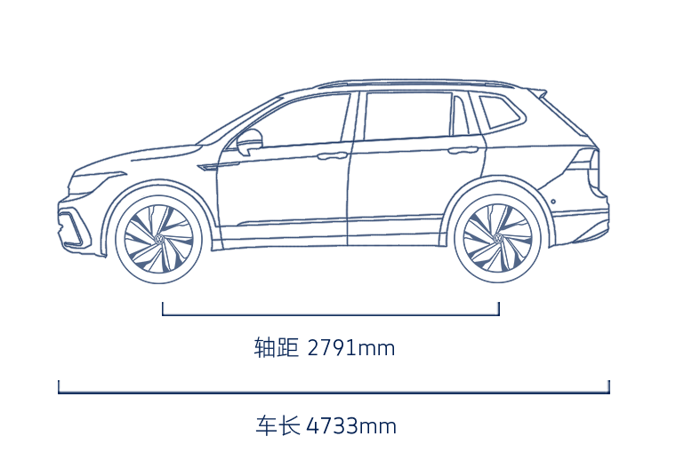 Sale 2024 VW Tiguan L PHEV 0km Used Electric Car with 4733mm Total Length Buy Sample at Paric