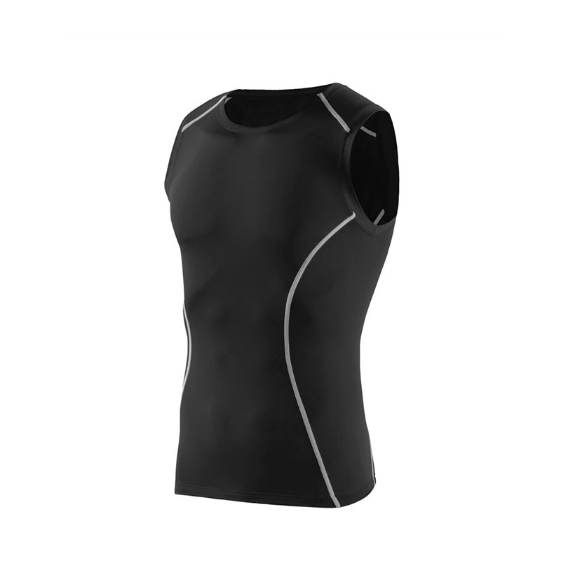 Fitness Suit Quick Drying Mens Sleeveless Vest Sports Sleeveless Tight Basketball Training