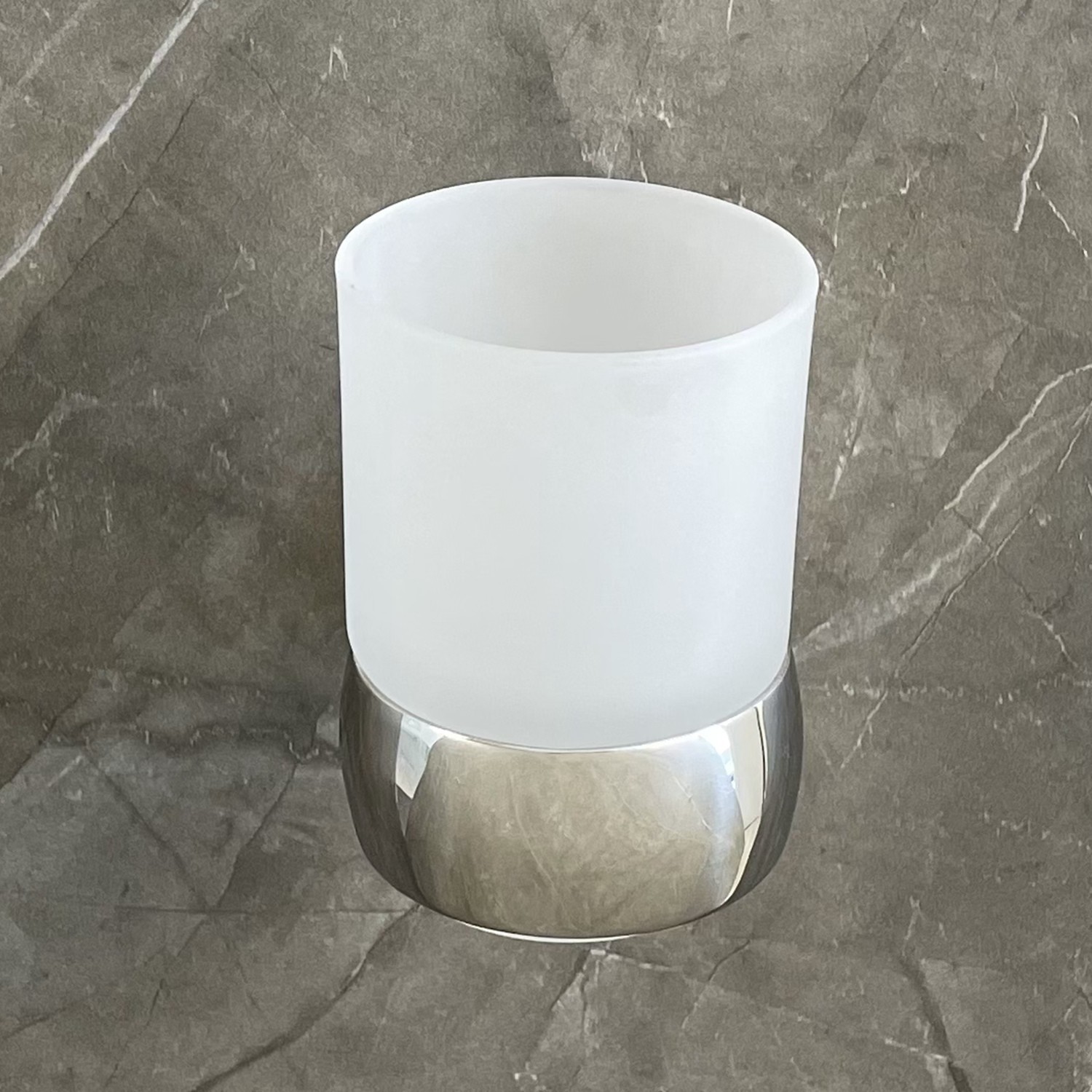 Hotel Single Bathroom Tumbler Holders Satin Polished Wall Mounted