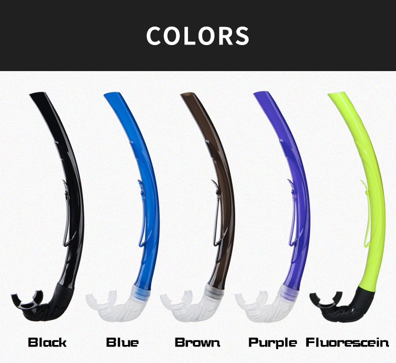 38CM Lap Pool Snorkel Set For Adult Diving Silicone Mouthpiece