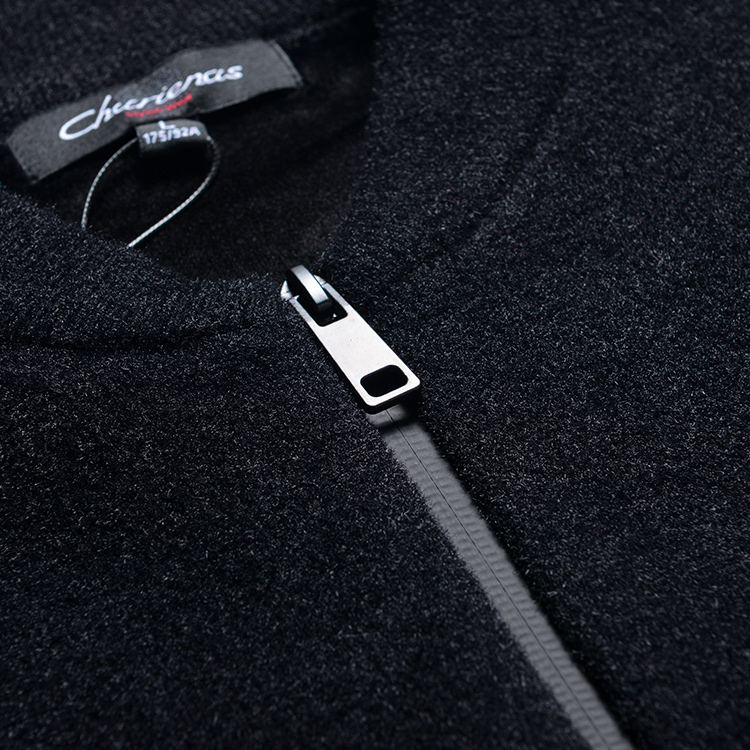 China Supplier Winter Clothing Zip Up Sweater Manufacture 2019 Fall Winter Black Sweater for Men