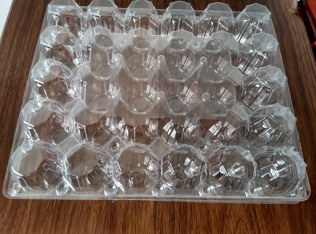 quail egg trays 30 holes egg trays blister packing factory supply PVC folding boxes