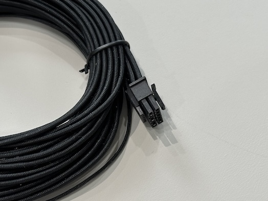 Custom PSU power connector cable, 8 pin male female wire harness, sleeved electrical terminals, server GPU transmission, high current electronic