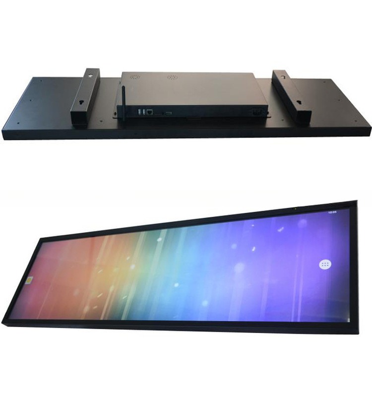 500-700 Nits Stretched Bar Lcd Screen For Metro With HDMI VGA Input