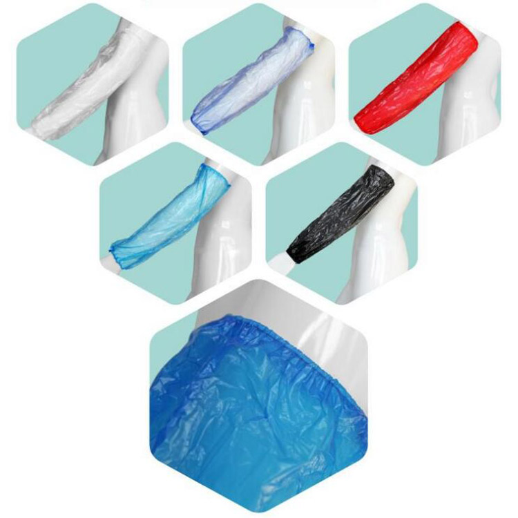 Waterproof Disposable Arm Sleeves Anti Fouling CPE LDPE HDPE Material