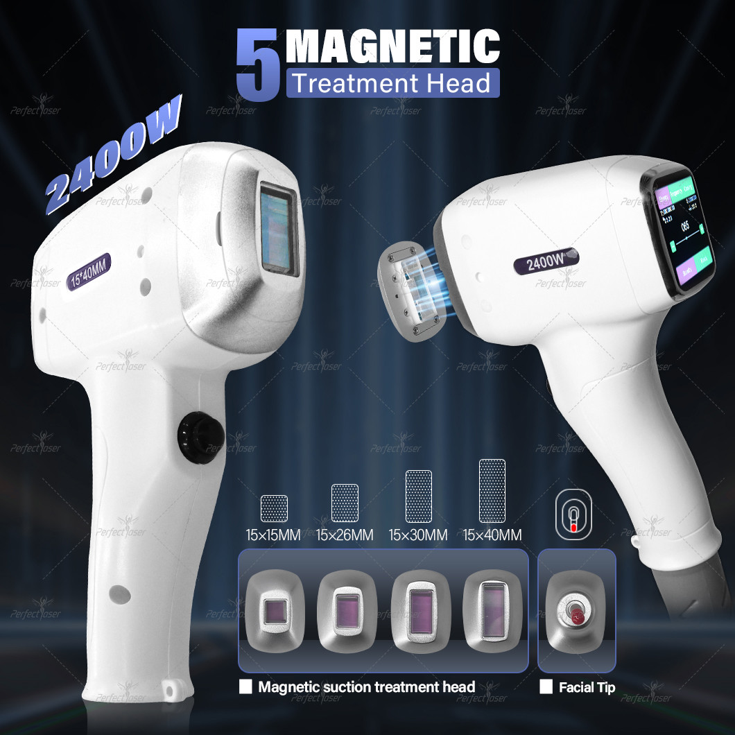 40ms Pulse 808nm Laser Hair Removal Machine 15.6 Inch Touch Screen TEC Cooling System